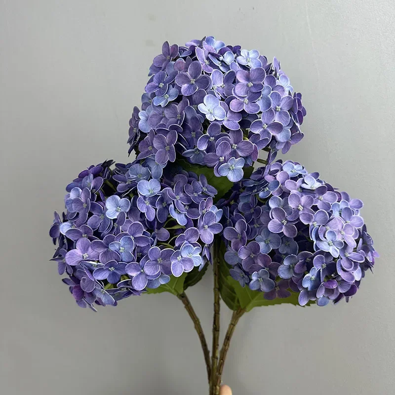 

Simulated Flowers 3D Printed Large Hydrangeas Auditorium Decor Fake Flower Artificial Champagne Hydrangea Wedding Decoration