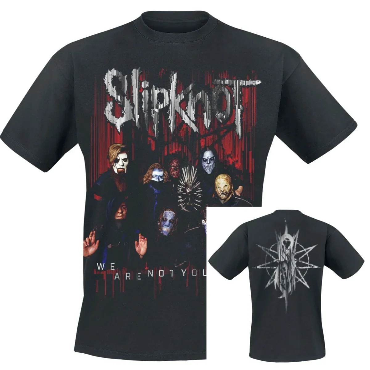 Logo Slipknot T-Shirt Herren Damen Band Grafik T-Shirt Baumwolle Sommer Top – Detail 5