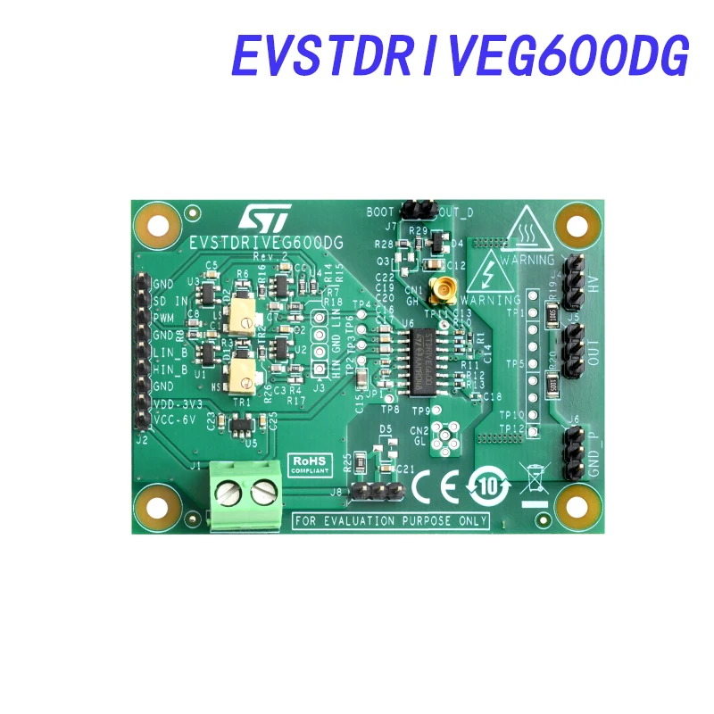 

EVSTDRIVEG600DG Demo Board, STDRIVEG600, half-bridge Gan Gate driver