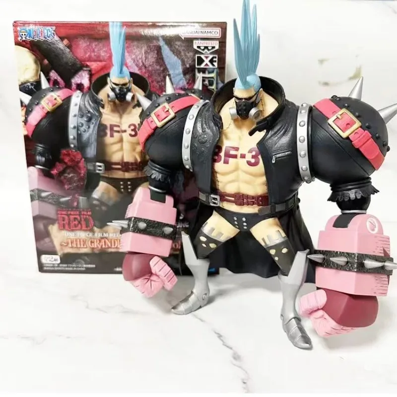 

Театральная версия Bandai Banpresto DXF One Piece RED Franky Периферийные украшения Модная игра Аниме Фигурка Модель Украшение Кукла