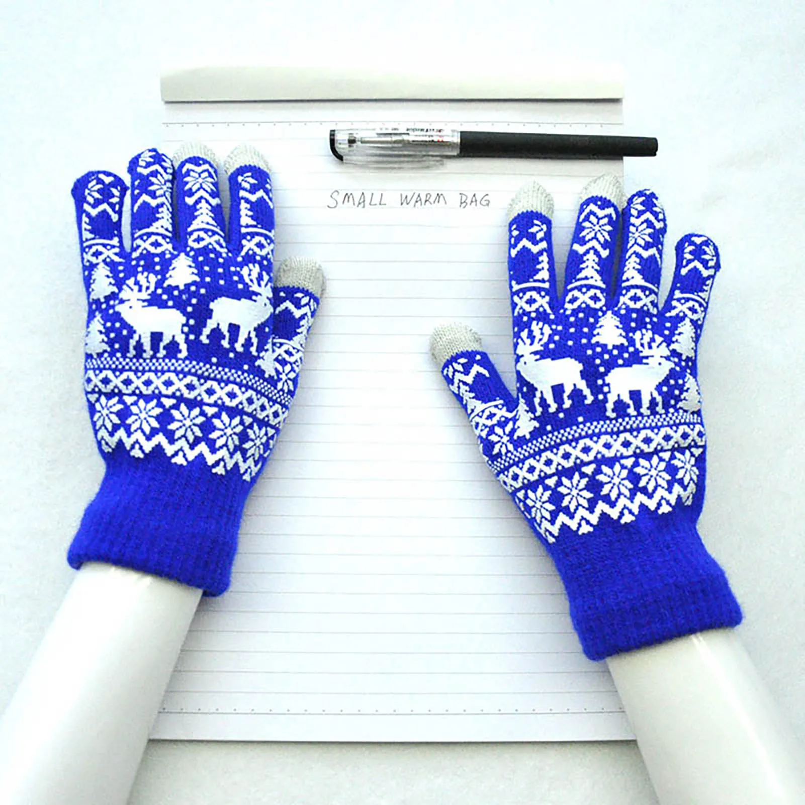 Cute Design Warm Thick Gloves Multi-Color Winter Thicken Warm Knit Gloves for Autumn Winter Daily Wearing