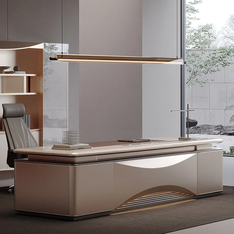 Design Storage Office Desk Organizers Aesthetic Modern Computer Shelves Office Desk Display Standing Ufficio Home Furniture