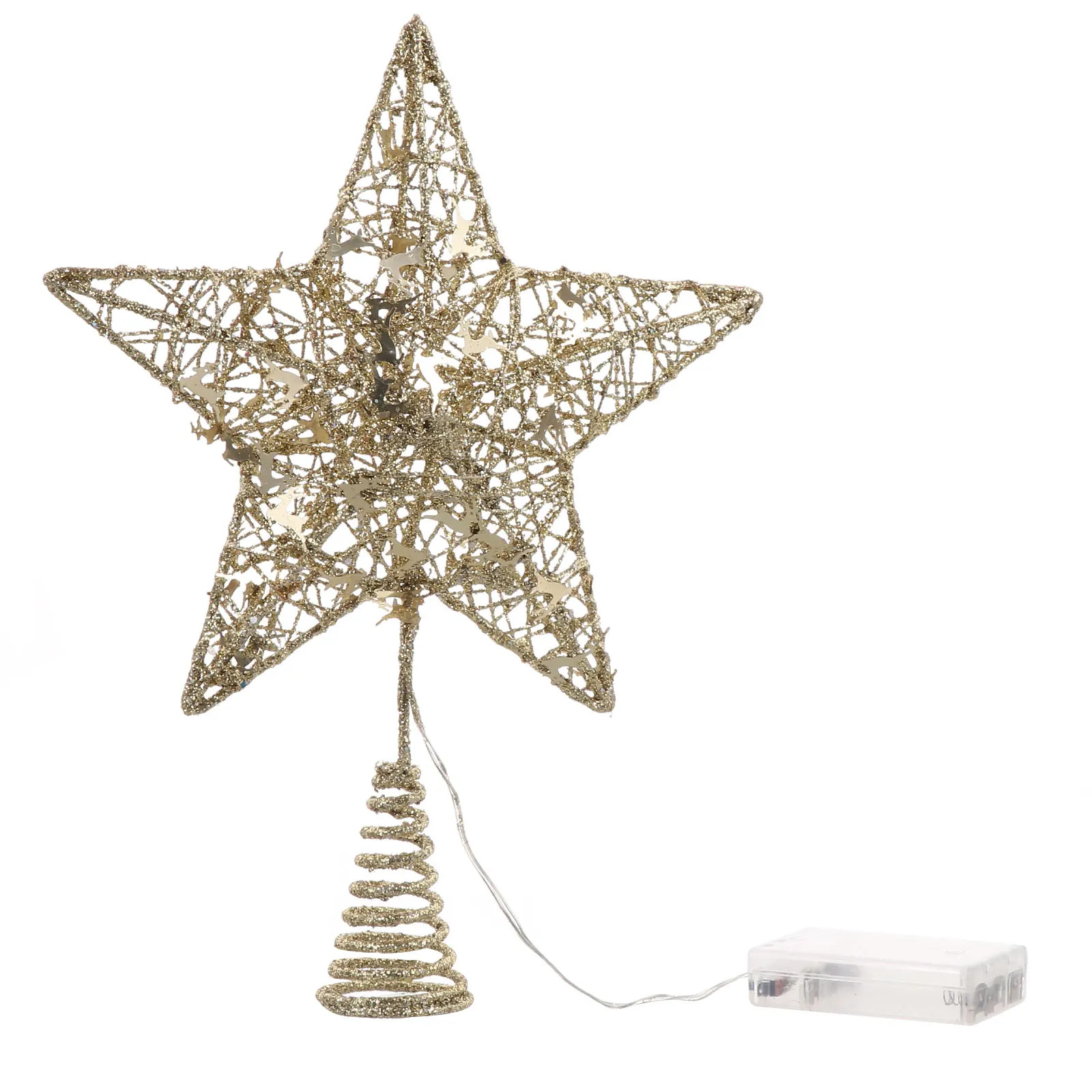 

Tree Top Star for Christmas Topper Lighted Lights LED Decoration Toppers Xmas Small