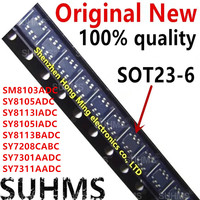 (5piece) SY8105ADC NY SY8105IADC dM SY7208CABC JU SY7301AADC WG SM8103ADC J7 SY8113BADC WC SY8113IADC dK SY7311AADC Ah sot23-6