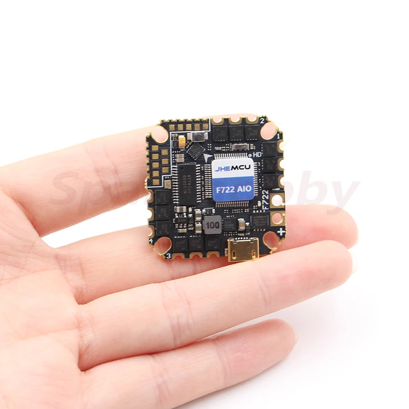 JHEMCU GHF722AIO controlador de vuelo HD DJI 40A AIO integrado 4 en 1 40A BLheli_S 2 ~ 6S ESC para RC FPV Cinewhoop Drone Diy Part