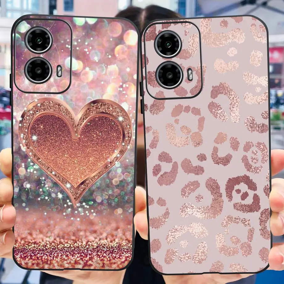 Shockproof Case For Motorola Moto G34 G24 Power Cover Liquid Silicone Black Coque for Moto G34 MotoG24 Motorola G24 Power Fundas
