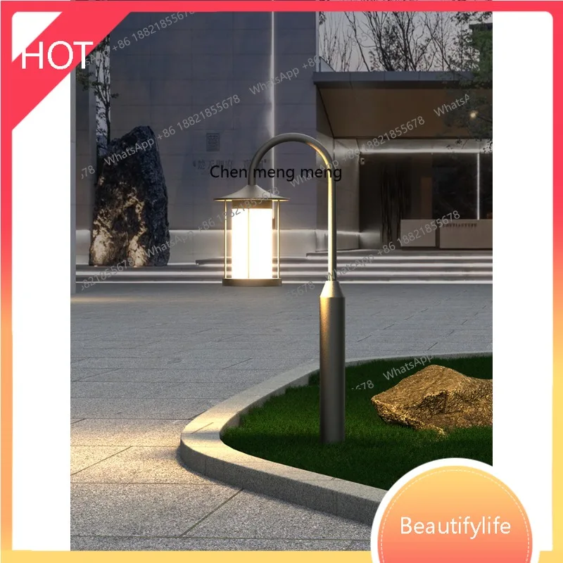 

Simple personalized courtyard outdoor waterproof solar pole light outdoor community garden villa road street light