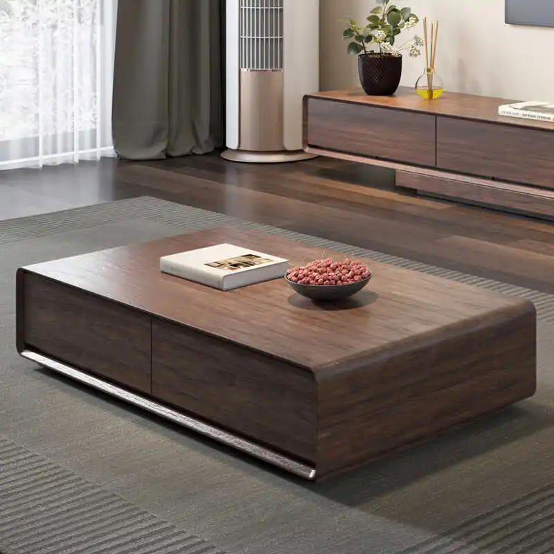 

Wood Designer Coffee Table Decoration Luxury Bedroom Modern Living Room Side Table Moving Kaffee Tische Lounge Suite Furniture