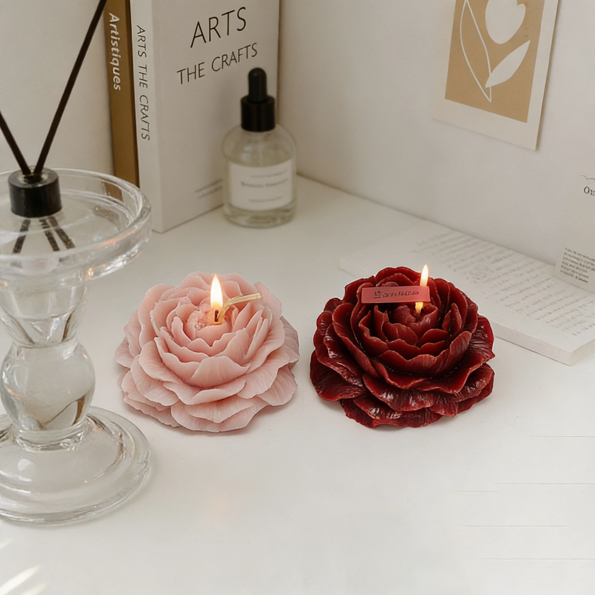 クリアランス ⭐ 10 個牡丹天然大豆ワックス無煙香り付きキ - Home Fragrance Clearance のレビューと価格