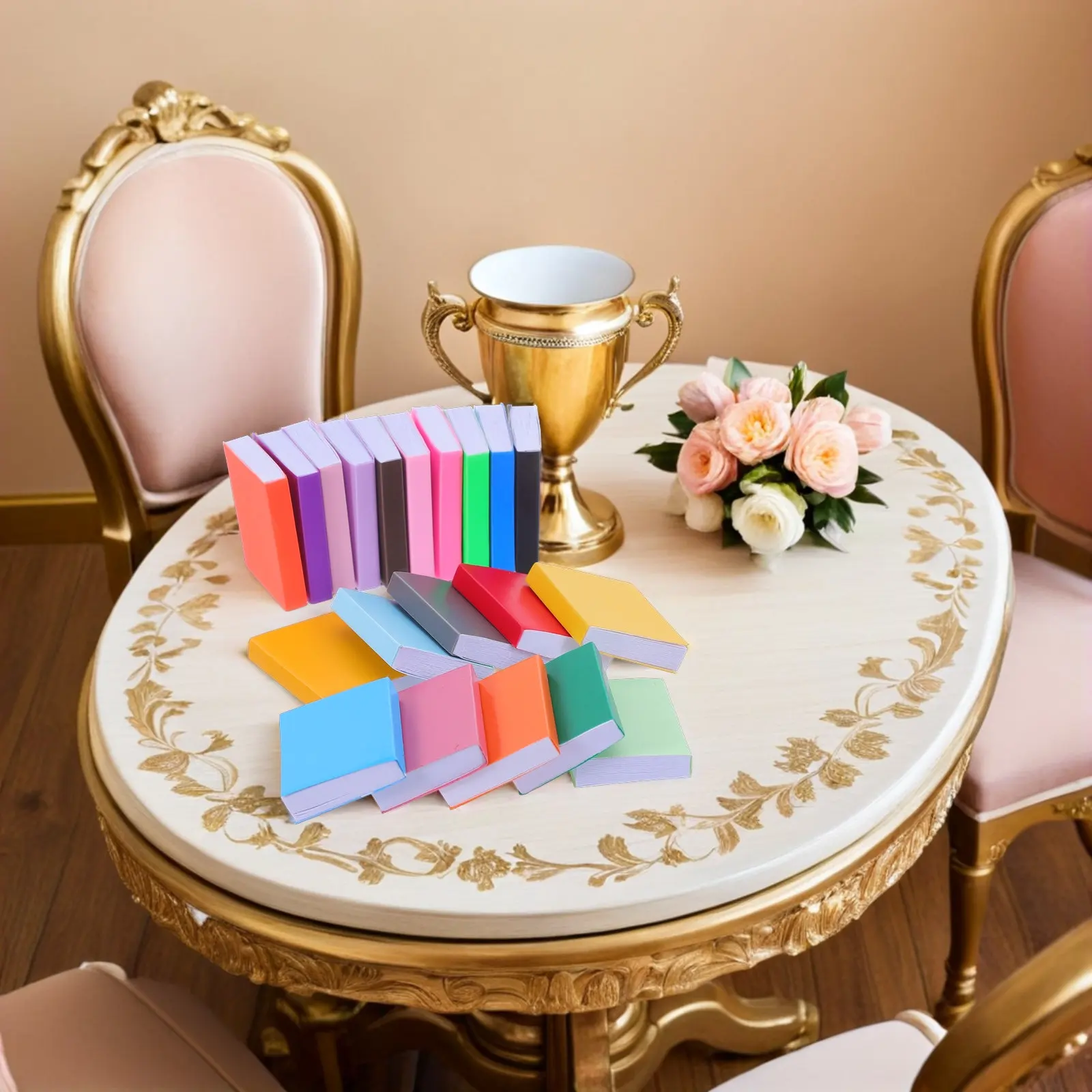 

40Pcs Miniature Books Colorful Blank Mini Library Accessories for Dollhouse Scene Mini Book Set DIY Crafts Decoration