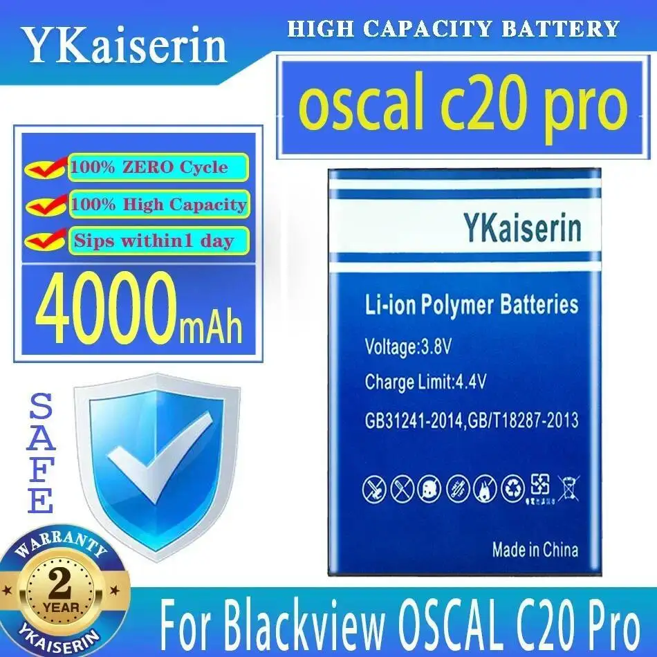 

High-Capacity For Blackview Oscal C20 Pro C20pro Liv455882artgh 4000Mah Mobile Phone Battery Durable
