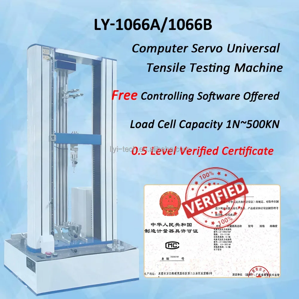 Liyi 50kn Universal Testing Machine Rubber Auto Tensile Tester Polymer Testing Tensile Machine