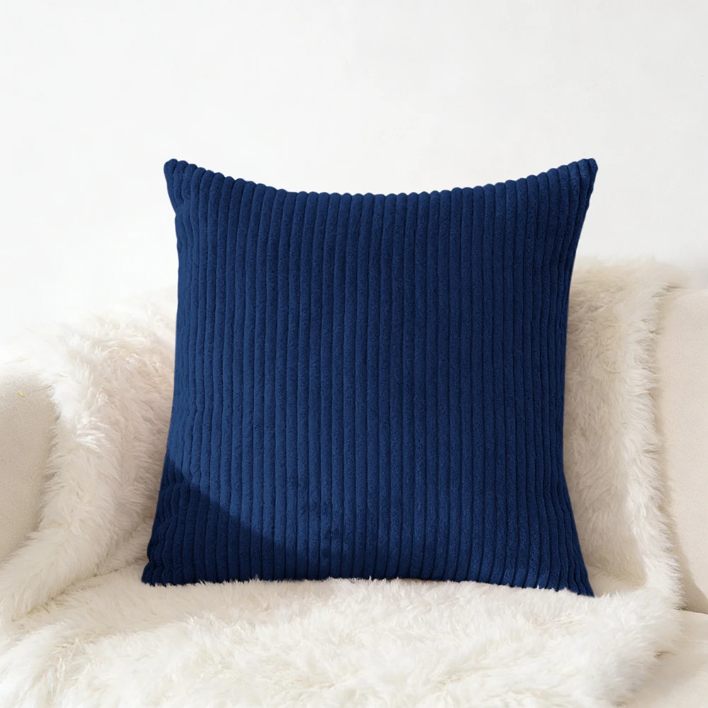 Cord-Kissenbezug, 40 x 40, 45 x 45, 50 x 50, 30 x 50 cm, weicher Plüsch-Flanell-Kissenbezug, flauschiger Couch-Kissenbezug für Sofa und Wohnzimmer