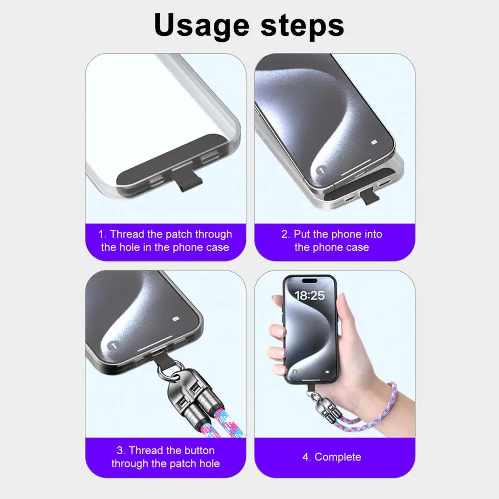 Phone Lanyard Charging Cable 240w Usb-c Fast Charging Cable 2-in-1 Wearable Bracelet Lanyard Portable 5a Data for Smartphones
