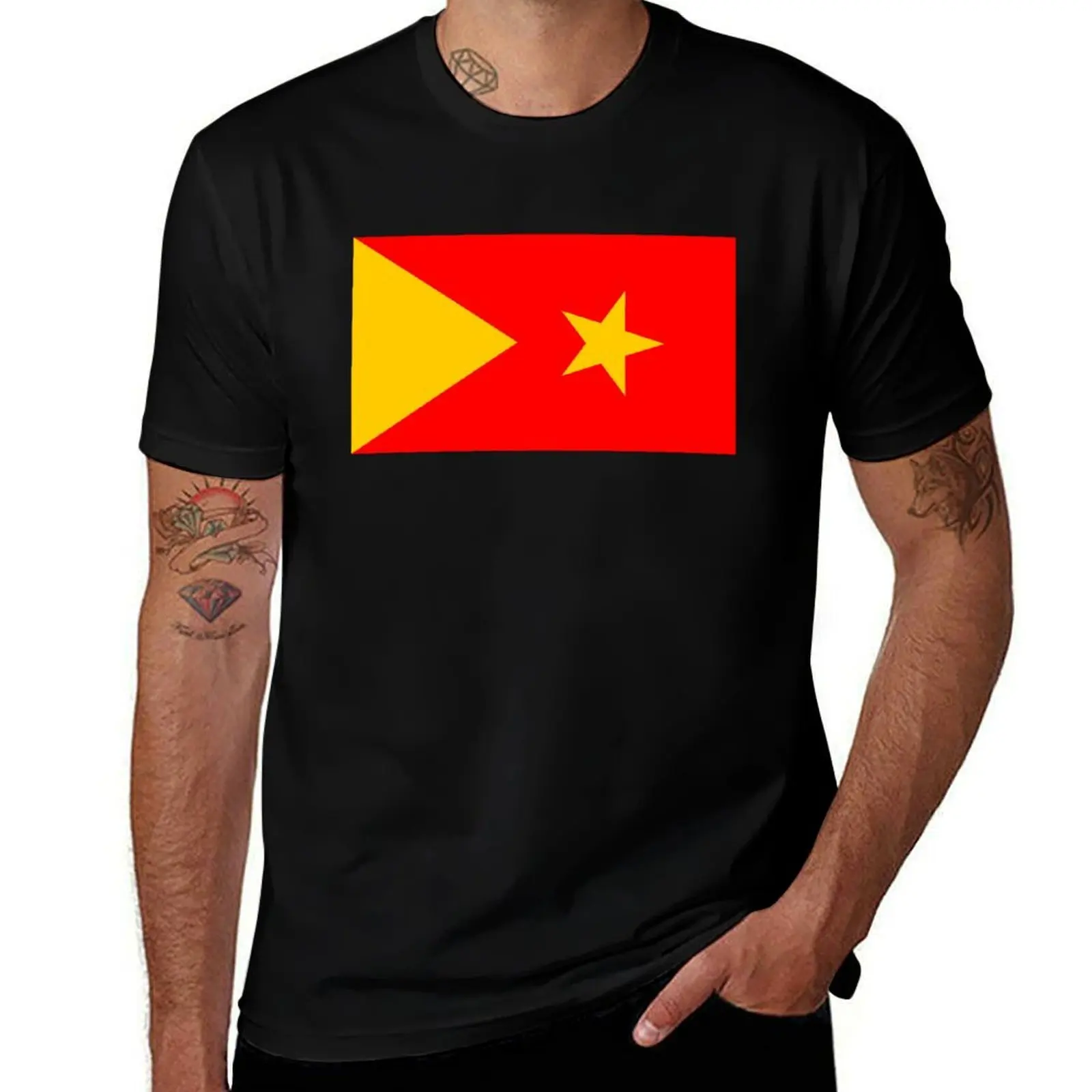 

tigray flag T-Shirt Vintage Style Printed Top