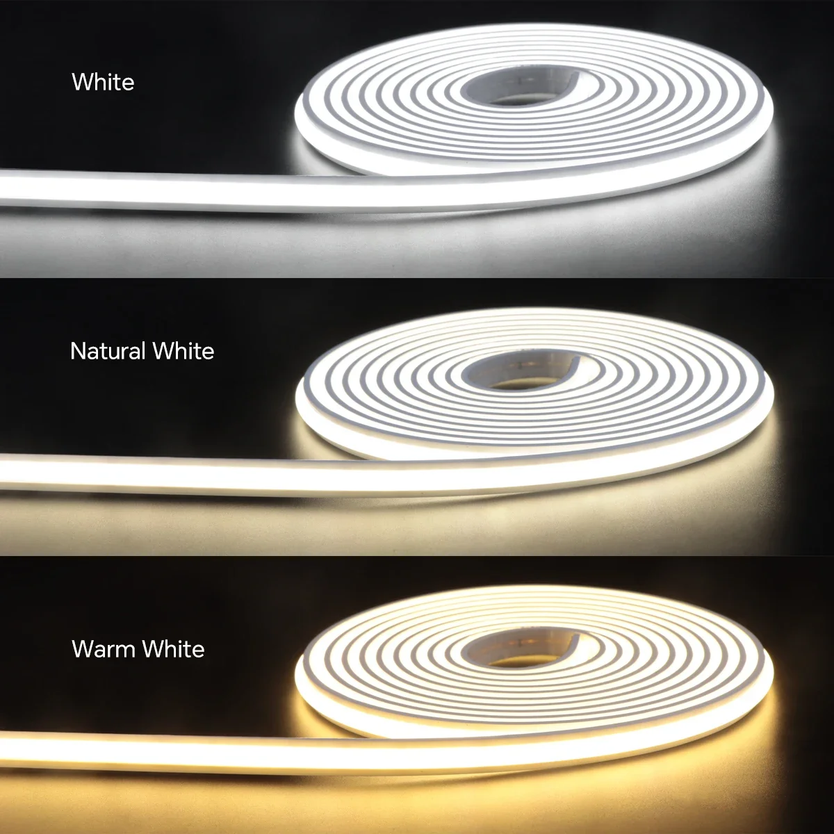 24V COB LED Strip Under Cabinet Light Neon Tape with Touch Dimmable Swtich for Closet Showcase Shelf Wall Acoustic Panel Decor