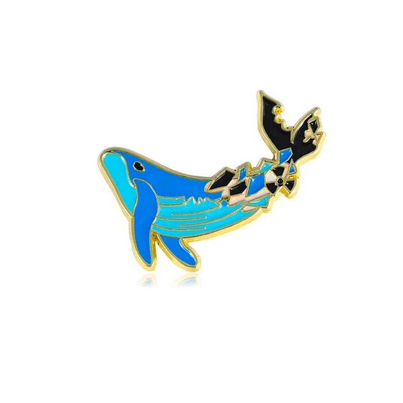 Sea Lapel Pin Ocean Conservation Animal Brooch Backpack Collar Pin For Protecting The Seas Animal Pin Badge Dropshipping