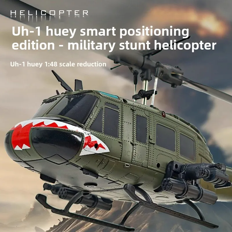 UH-1 Aileron-less 3D Inverted Flying Stunt Helicopter Electric Remote Control Aircraft Model
