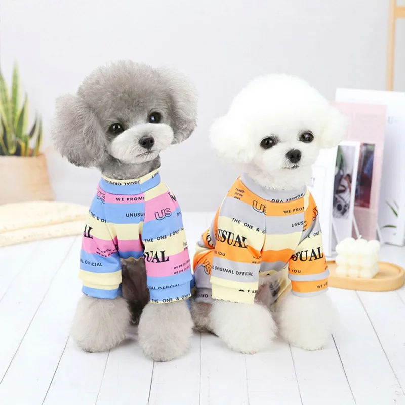 Puppy Dog Bodysuit Pet Dog Pajamas Cute Pet Clothes Dog Jumpsuit Puppy Soft Bodysuits for Summer Pet Dog Cat