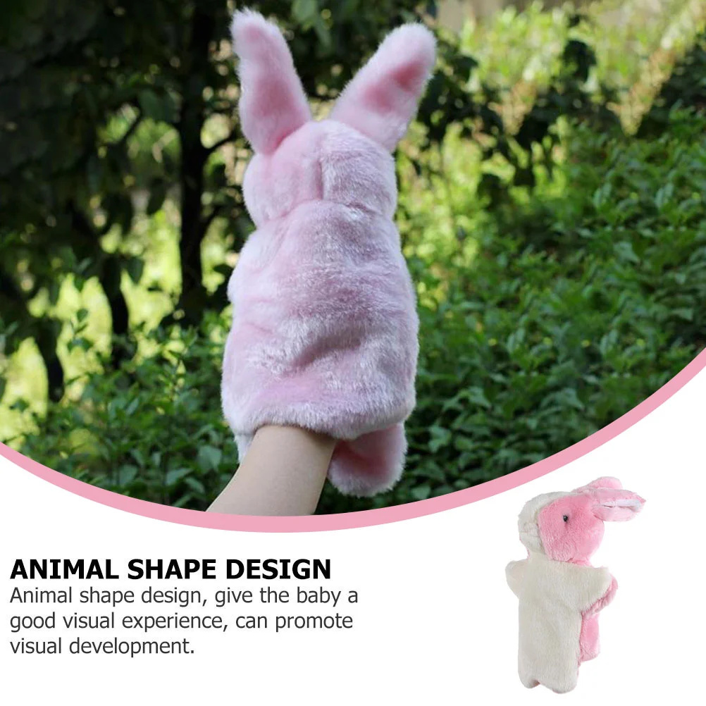 Plush Toy Animal Hand Puppets Rabbit Stuffed Storytelling Cartoon Gloves Baby Gifts