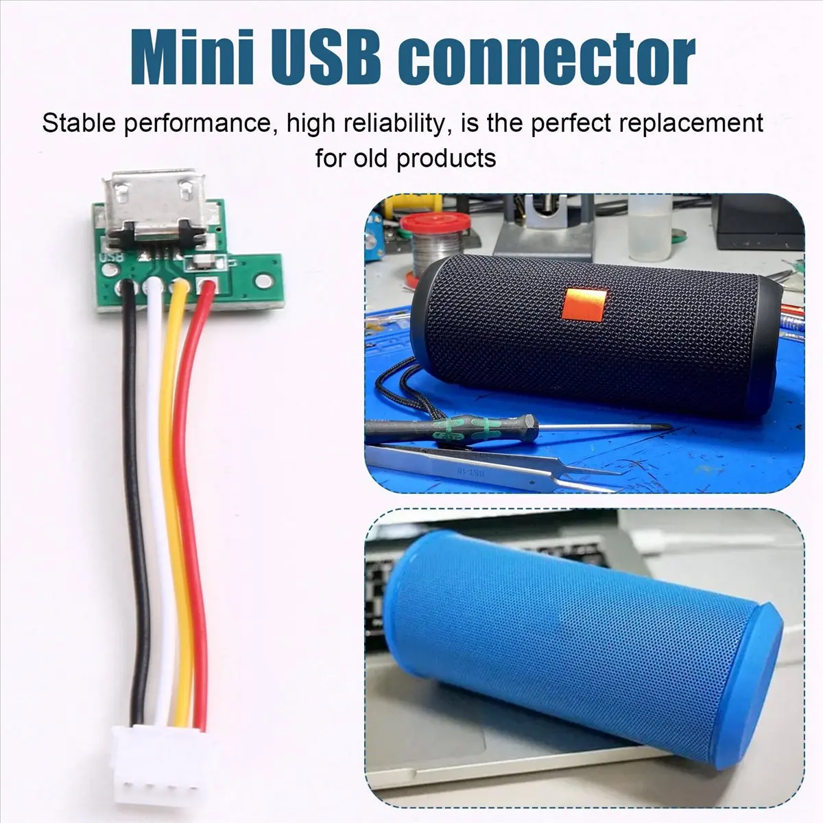 @HUND BUY~For Flip 2 Flip2 Bluetooth Speaker Mini Micro-USB Connector Jack Charging Port Charger Socket Board Plug Dock Female