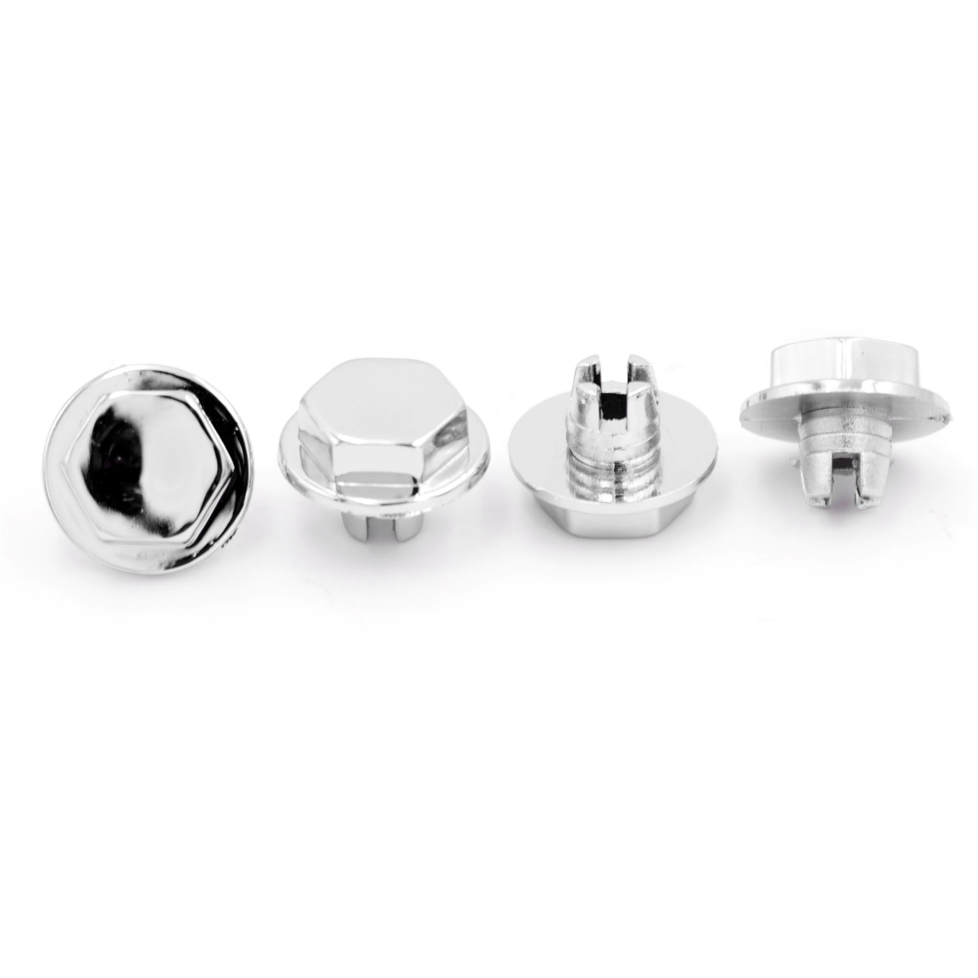 CFPerformance 125 Stück 7,6 mm Radmuttern Schrauben für Felgenrand-Dekoration Ersatznieten Schrauben Auto-Außenteile Universalteile – Detail 4