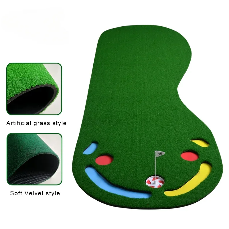 

Golf Putter Trainer, Ball Return Track, Rubber Mat 12 Hole, Mini Home Portable Golf Swing Mat, Indoor/Outdoor Golf Training Aid