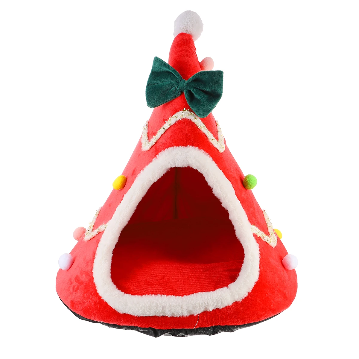

Warm Cave Christmas Decor Cat Shelter Kitten Bed Igloo Pet Sleep Nest Home Style Living Room Bedroom Cats Claw Grinding Rest