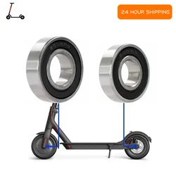 6001RS /6002RS Front Motor Bearing Rear Wheel Ball Bearings For Xiaomi M365 Pro 1S Electric Scooter High Speed Precision Parts