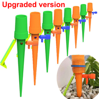 6PCS Auto Drip Flower Irrigation Watering System Automatic Watering Spike for Plants Flower Indoor Household Waterer Bottle Drip