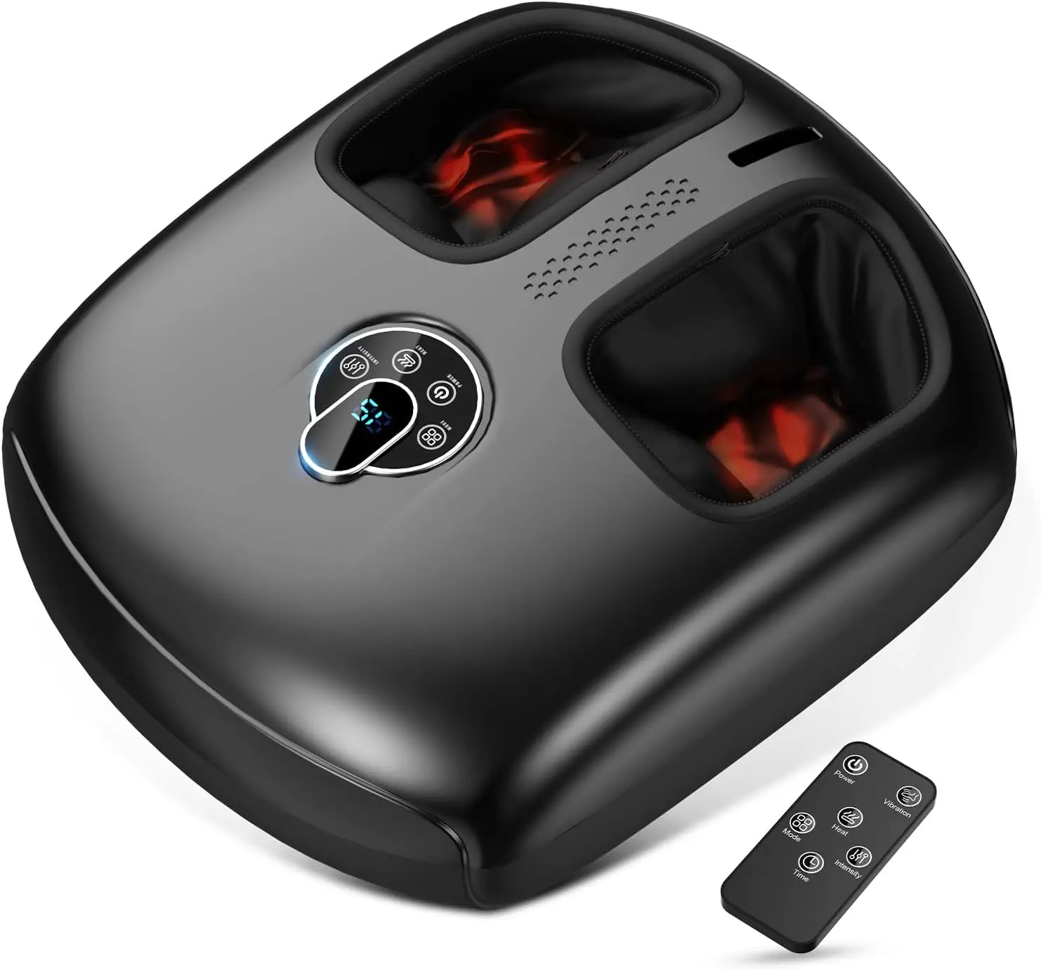 Shiatsu Foot Massager Heat Compression Vibration 4 Modes 5 Intensities Home Spa Gift For Muscle Relief Foot Care Health Machine