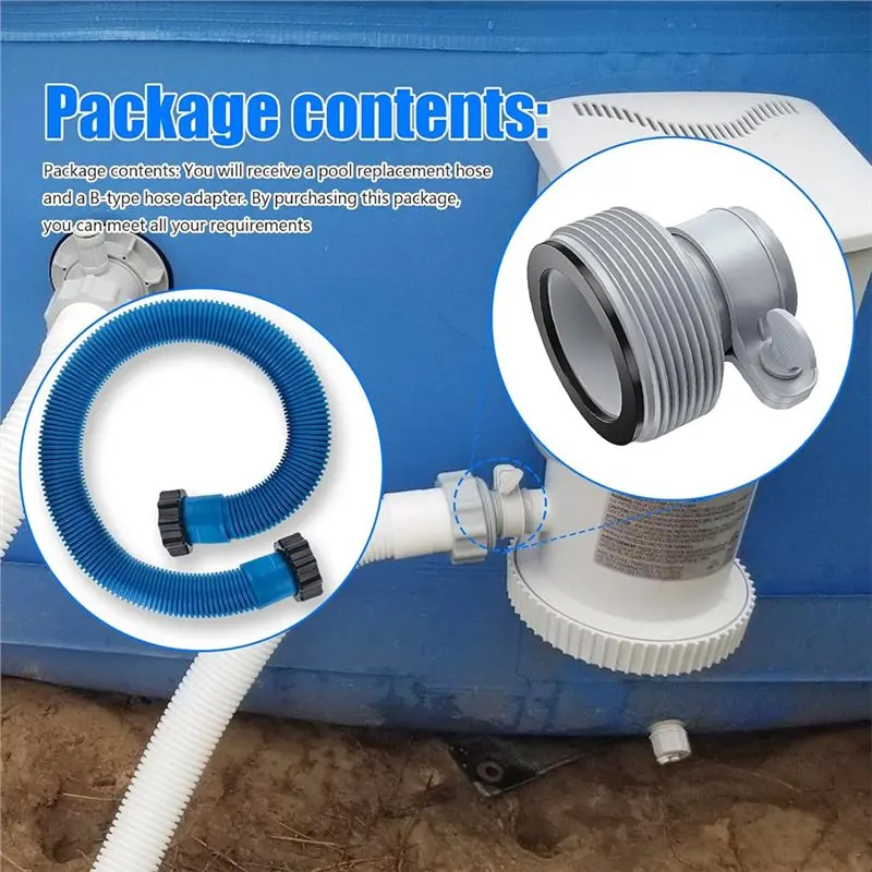HOTB72A 29060E Filter Pump Connection Thickened Threaded Pool Hose Above Ground Pool Hose Conversion Kit