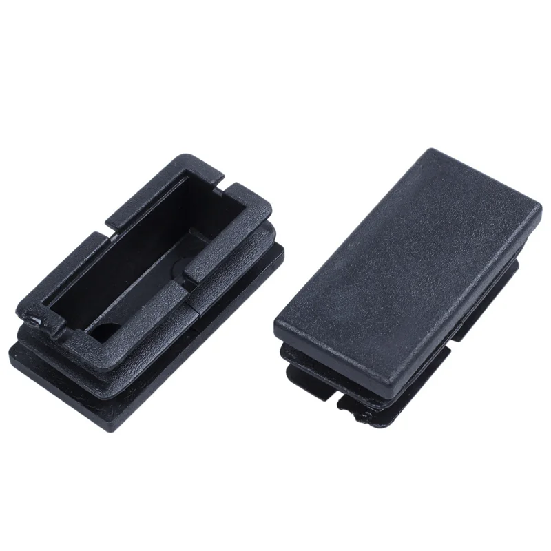 

A02F-80 Pcs Black Plastic Rectangular Blanking End Caps Inserts 20Mm X 40Mm
