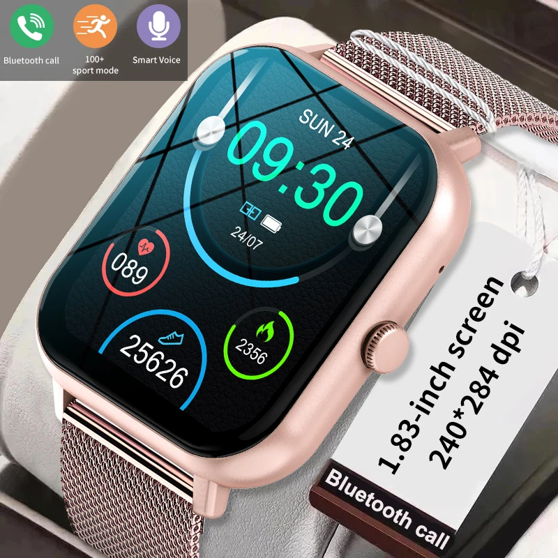 

LIGE 2025 New Smart Watch Men Women Gifts 1.83'' Full Touch Screen Sport Fitness Tracker Smartwatch BT Call Digital Smartwatch