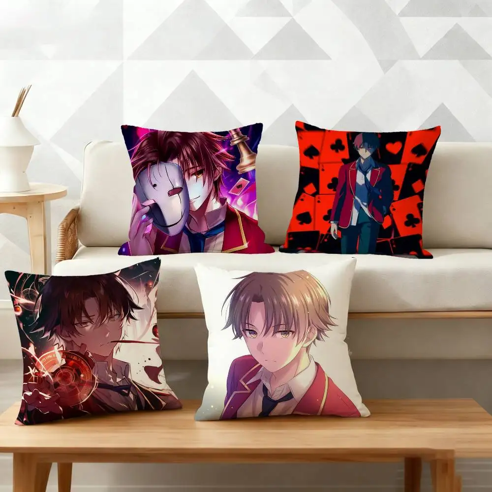 

Ayanokoji C-Classroom of the Elite Pillow Case Cushion Cover Throw Pillow Case For Car Sofa