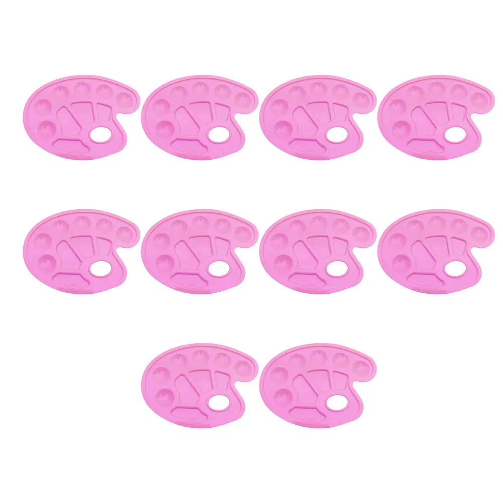 

10Pcs Color Mixing Tray Sturdy Plastic Palette for Art Craft Work Portable Compact Size Ideal for Outdoor Sketching and DIY