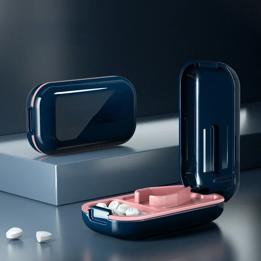 Portable Pill Cutter and Crusher Split Pills with Ease Perfect for Vitamins and Tablets Compact and Convenient for On-the-Go Use