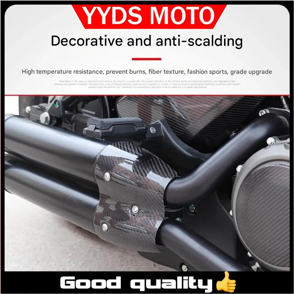 

【Good quality】For BENDA Dark Flag 500 exhaust pipe anti-scalding cover original exhaust decorative cover protective cover shell