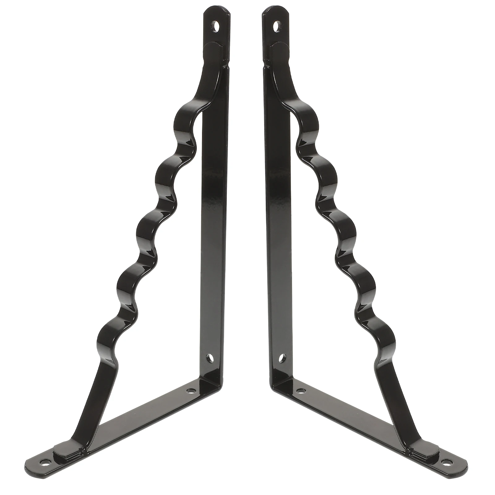 

2pcs Wall Mounted Brackets Heavy Duty L Bracket 190X120Mm Floating Support Triangular Structure Smooth Corners For Kitchen