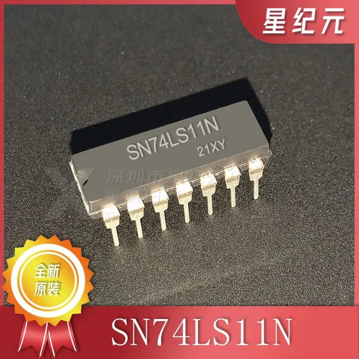 [IN STOCK]1 Piece New in-line SN74LS11N 74LS11N 74LS11 DIP-14 Three-way 3-input Positive and Gate