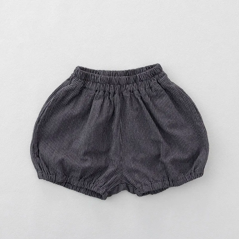 MILANCEL Sommer-Kindershorts 1-6T, lockere Kinder-Knickershorts, gestreifte Mädchen-Halbhosen, atmungsaktive Jungenhosen – Detail 9