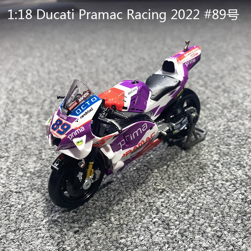 Maisto 1:18 2021 Ducati Yamaha ทีมแข่งรถ #21 morbidelli #20 quartararo แบบจำลองของสะสมโมเดลมอเตอร์ไซค์