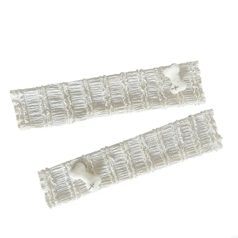 Gants longs sans doigts 270D, manches en maille froncée, chauffe-bras, gants sans doigts pour femmes, accessoires Costume