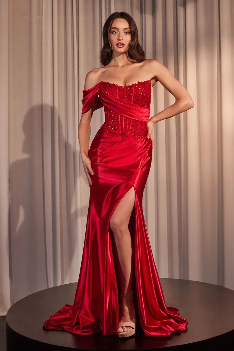 Robe de Soirée en Satin Plissé, Élégante, Ajustée, Longue, avec Ceinture, Fente aux Jambes, Dos en V, en Fibre de Dentelle, Tenue de Bal Formelle