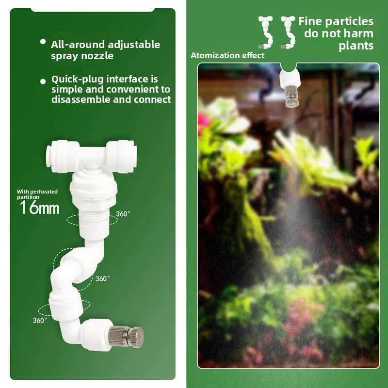 Automatic Reptile Amphibian Misting System for Terrarium Vivarium Smart Timed Humidifier Spray Pump with 360° Adjustable Nozzles view 4