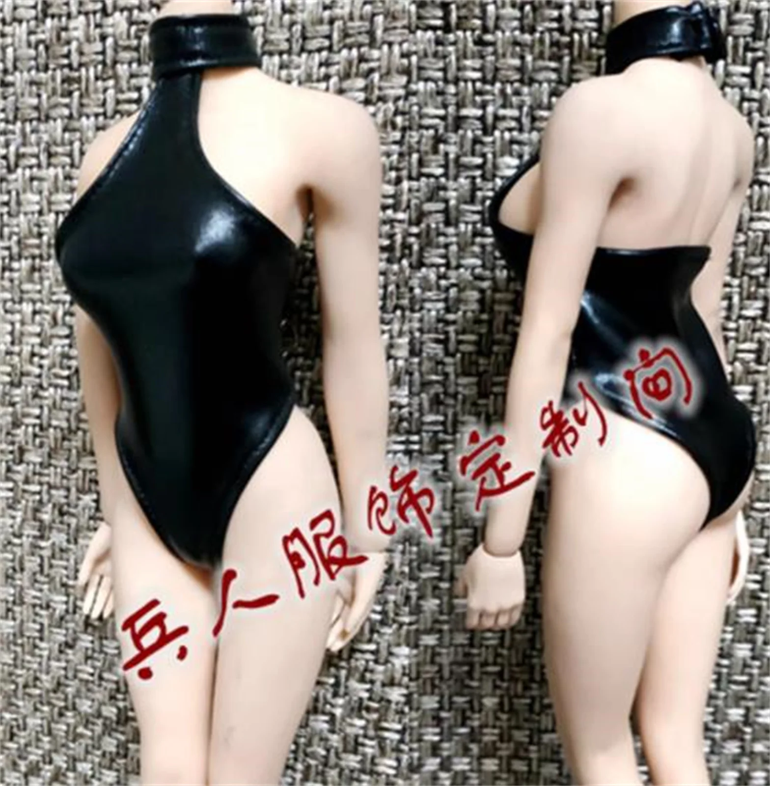1:6 Zwart badpak bodysuit jurk vrouwelijke kleding model Voor 12 "figu Figuur speelgoed Soldaat Kleding Model Fit 12'' Action Figure Body