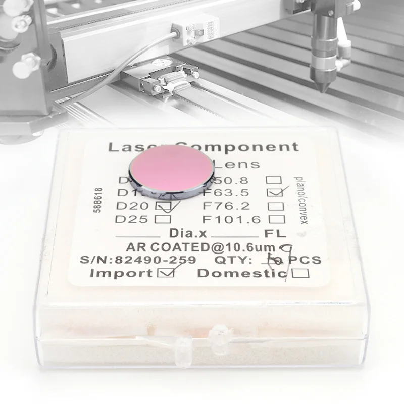 CO2 Focus Lens Pro Dia.18/19.05/20/25mm FL38.1/50.8/63.5/76.2/101.6mm High Power Lens for CO2 Laser Engraving Cutting Machine