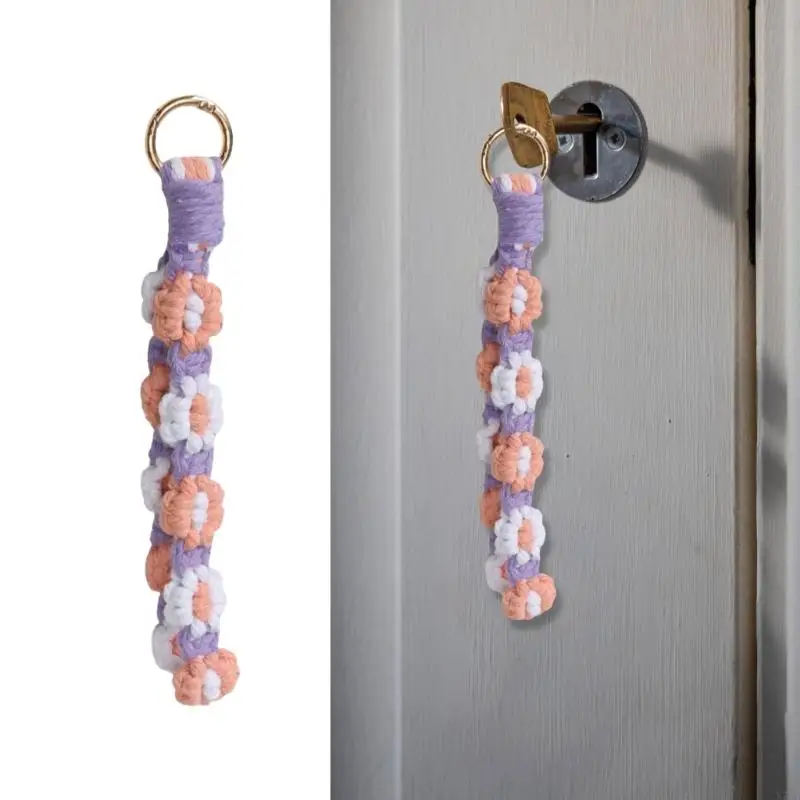 Vibrant Crochet Ring Cotton Rope Trendy Jewelry Gift For Everyday Use