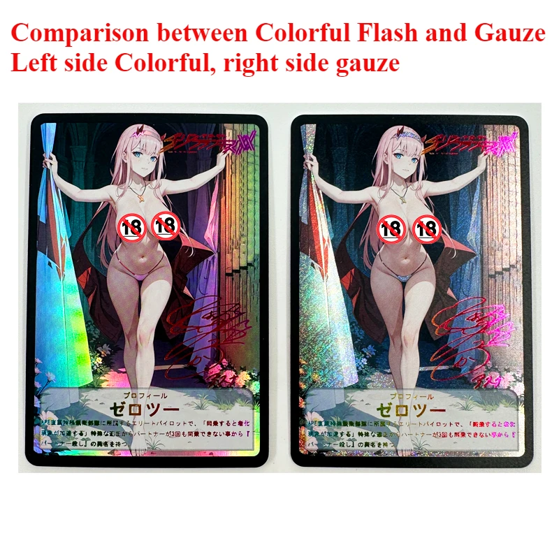 9pcs/set Zero Two DARLING in the FRANXX ACG Sexy Nude Toys Hobbies Hobby Collectibles Game Collection Anime Cards