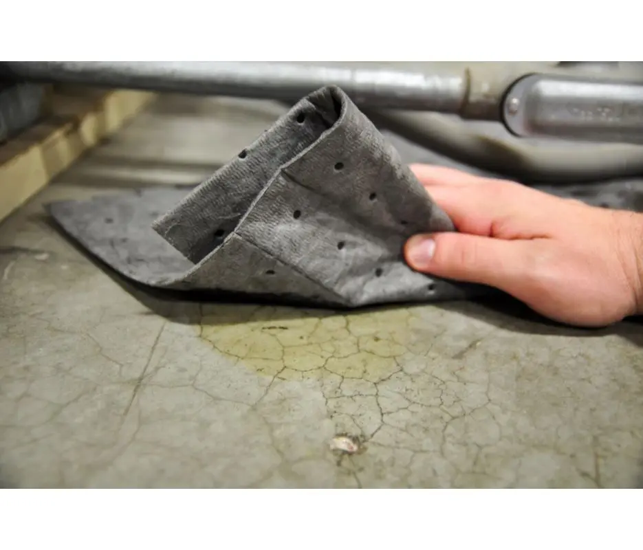 산업용 흡수 패드, 기름 물 화학물질 유출 방지, 범용 누출 방지 안전 매트, 작업장 차고 실험실 유출 키트